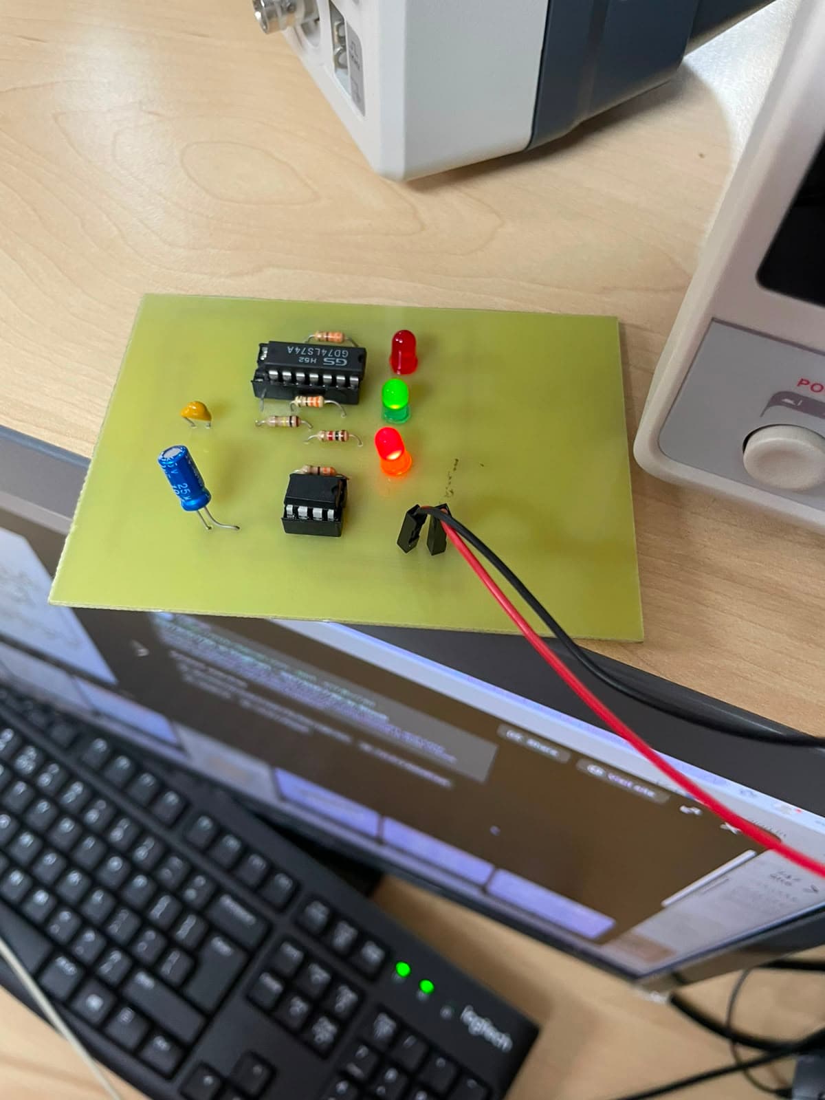 Finished assembled printed circuit board