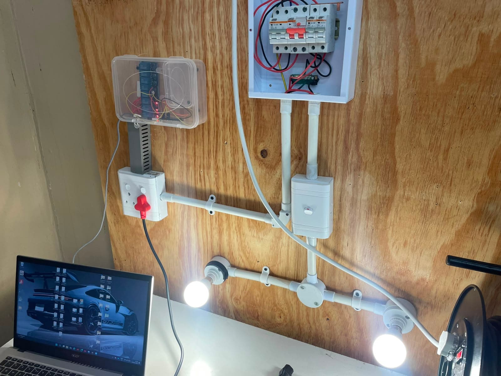 Final smart home lighting and relay setup